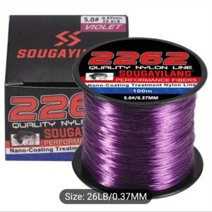 Sougayilang Purple Nylon Fishing Line 26.0 lb/0.37 mm